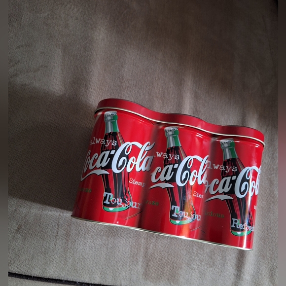 Coca-Cola COKE 6 Pack Cans Collectible Tin Can 1998 Vintage - Picture 5 of 6